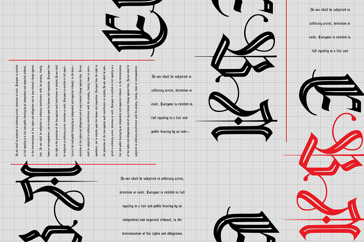 Frakturshape Line, a Blackletter Font by cromatixclassroom (Photo 4 of 9)