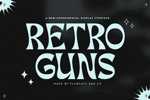 Retro Guns - Display Font Type