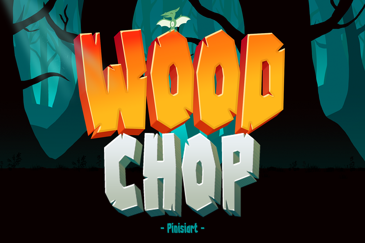 Wood Chop – Adventure Display Font, a Sans Serif Font by Pinisi ART (Photo 1 of 10)