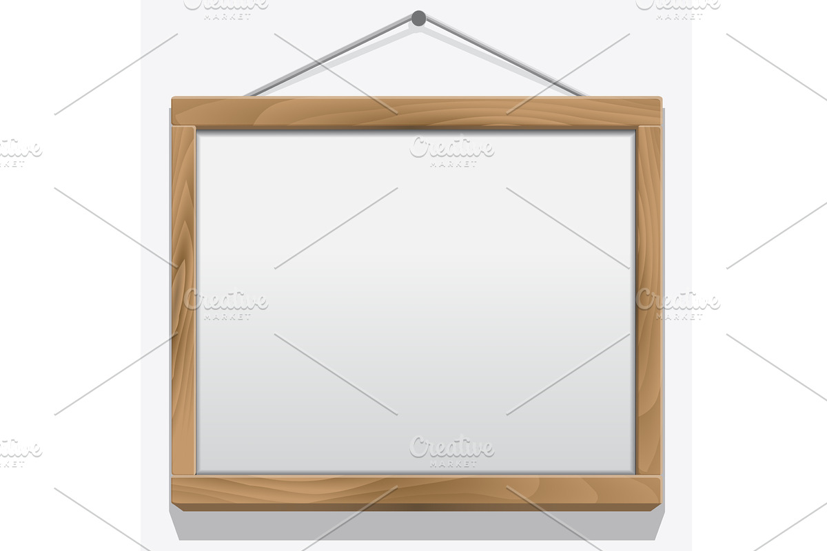 Wood frame isolated on white, a Texture Illustration by piter.goskov