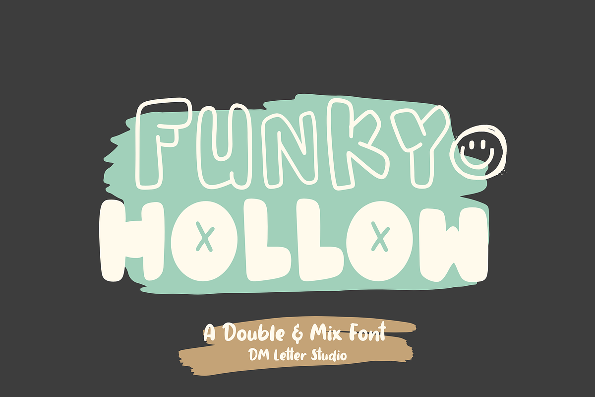 Funky Hollow, a Sans Serif Font by Dm Studio (Photo 1 of 11)