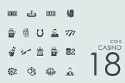 18 casino icons, an Icon by Palau (Thumbnail 1 of 2)