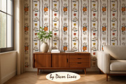 Retro 70s style wallpapers, a Decorative Illustration by Decor Lines (Thumbnail 8 of 9)