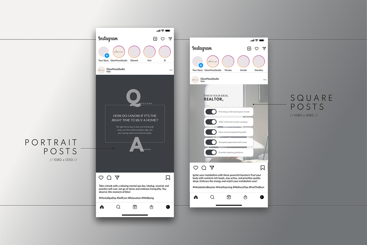 Real Estate Social Media Bundle, a Social Media Template by Glow Muse Studio (Photo 3 of 10)
