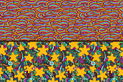 Set of psychedelic seamless patterns, a Pattern Graphic by Sapunkele (Thumbnail 4 of 4)