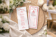 Wedding Program Canva bd002, a Card Template by TyphoonStudio (Thumbnail 1 of 9)