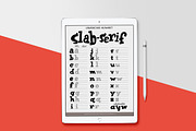 Slab-Serif Lettering Worksheet, a Brushes & More by studio.pancz (Thumbnail 2 of 4)