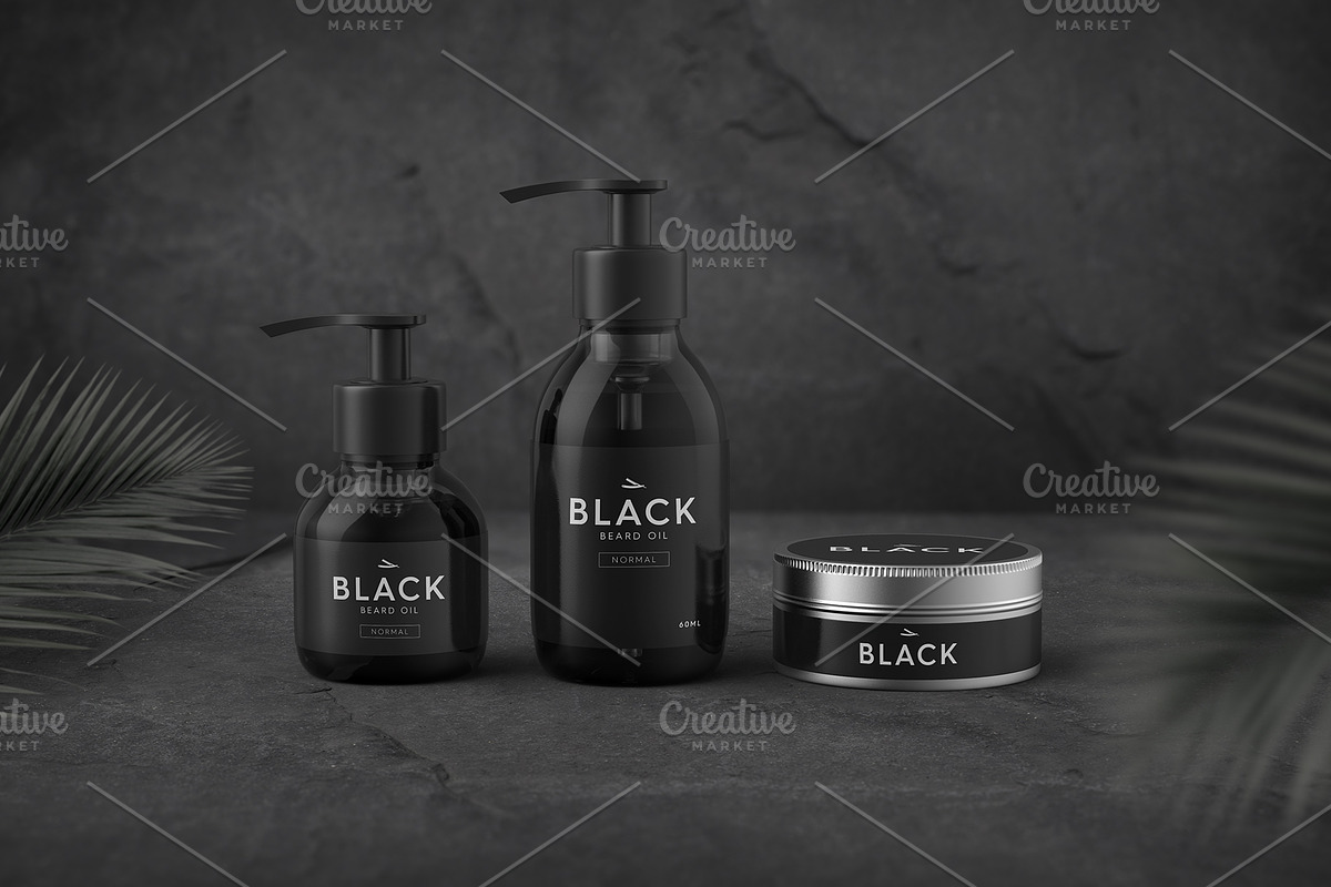 10 Realistic Beard Oil Mockup, a Packaging Mockup by Grand Design (Photo 1 of 6)