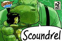 Scoundrel - lively comic lettering