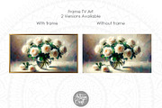 White rose Frame TV art screensaver, a Background Graphic by Artisan Craft (Thumbnail 2 of 4)