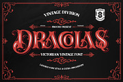 Dracolas, a Script Font by Vintage Division (Thumbnail 1 of 10)
