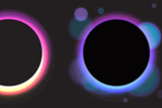 Vector full moon set, an Illustration by OKart.studio (Thumbnail 2 of 4)