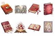 Retro Book Valentine PNG Clipart, an Illustration by KennedyStudio (Thumbnail 2 of 5)