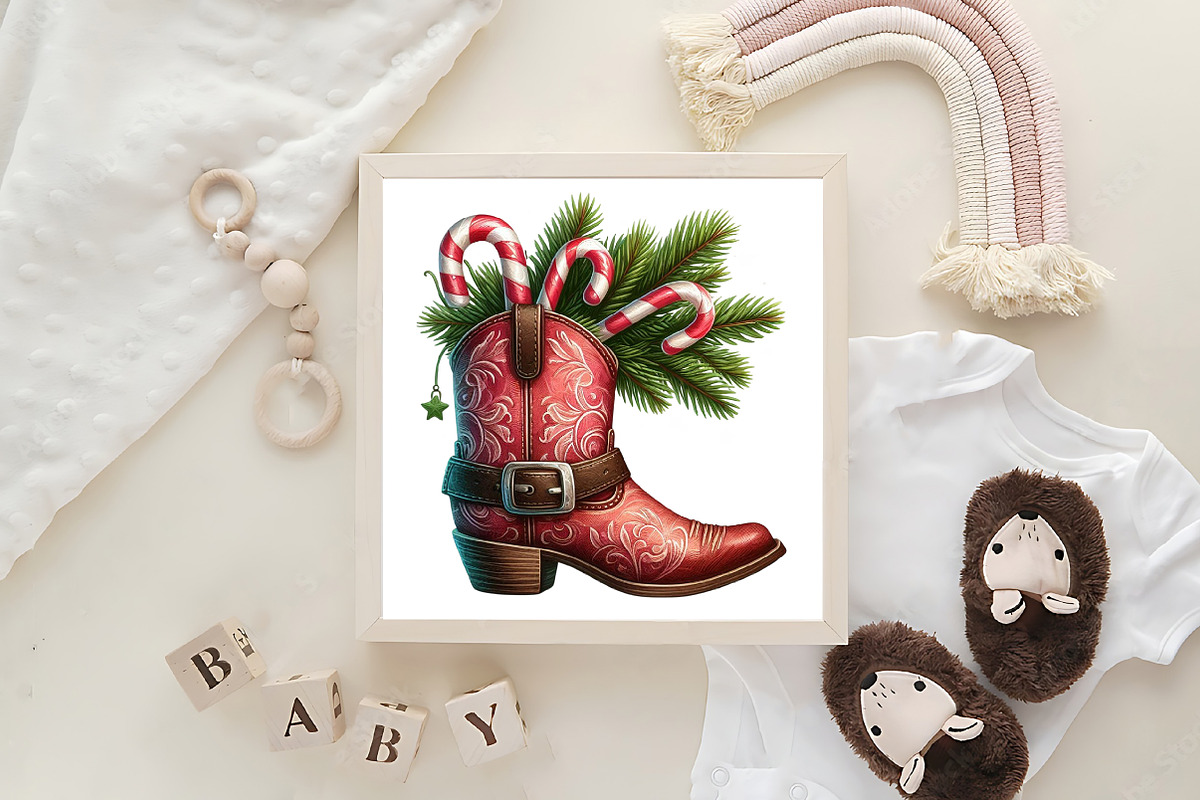Christmas Western PNG, an Illustration by Designking (Photo 3 of 4)