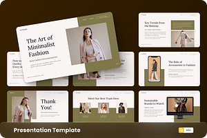 Minimalist Fashion Google Slide, a Presentation Template by GraphauseProject