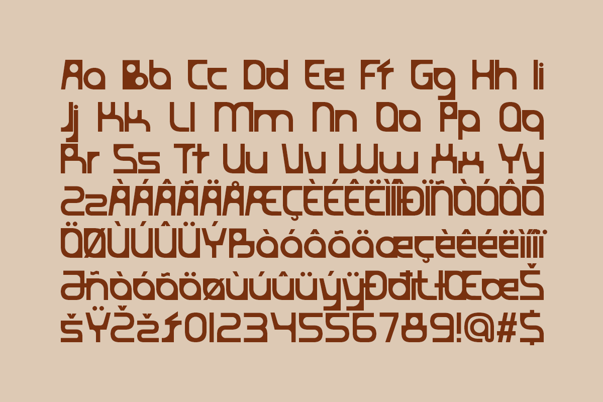 Rainke - Modern Furniture Brand Font, a Sans Serif Font by Pandeka Studio (Photo 9 of 9)