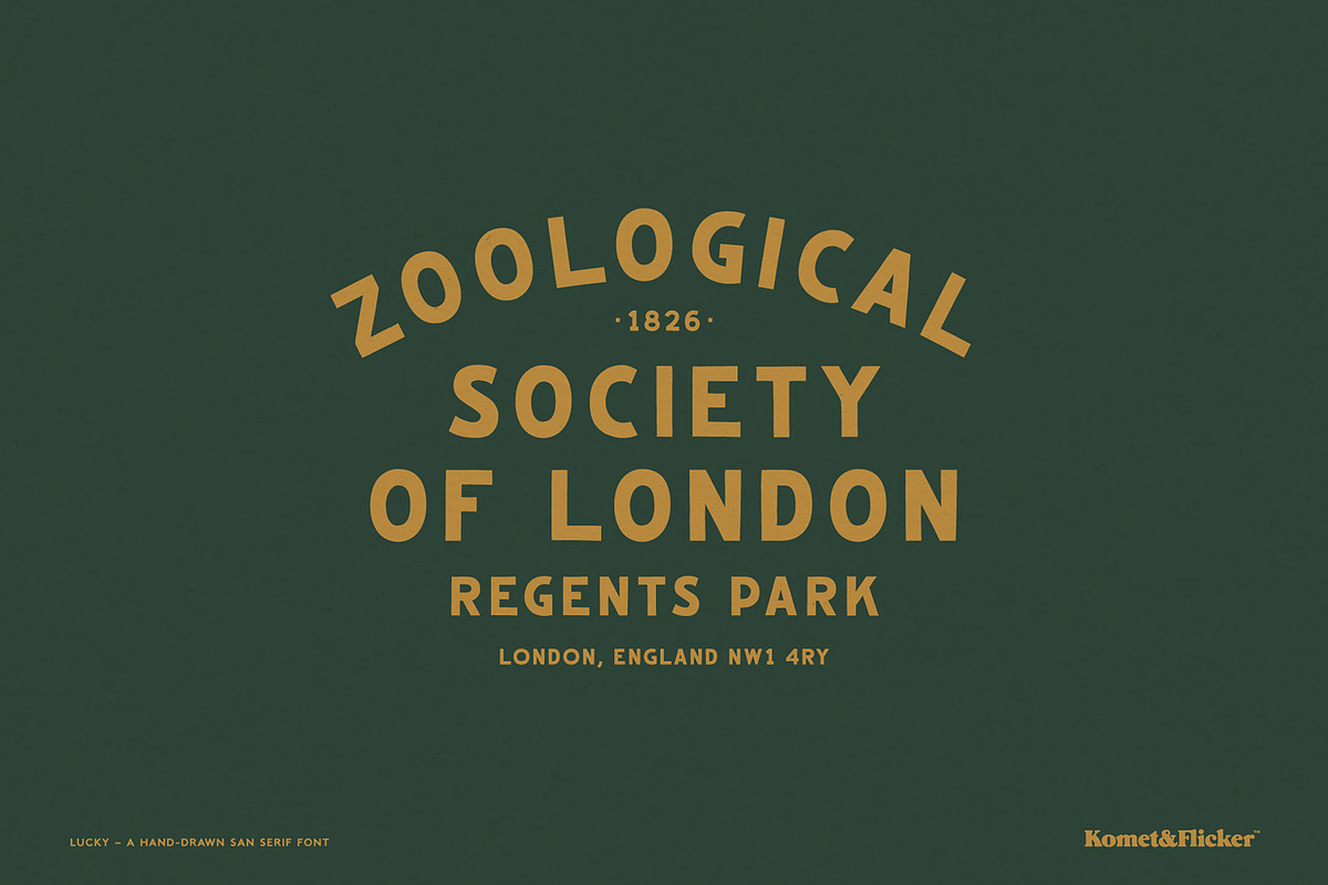 Lucky, a Sans Serif Font by Komet & Flicker (Photo 7 of 12)