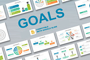 Goals Infographic Google Slide, a Templates & Theme by Mighty-Slide (Thumbnail 1 of 7)