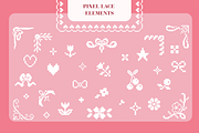 Pixel Lace – borders & frames pack, an Object Graphic by Elena Choo (Thumbnail 11 of 13)