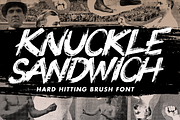 Knuckle Sandwich - A brush font, a Font by Great Scott! (Thumbnail 1 of 6)