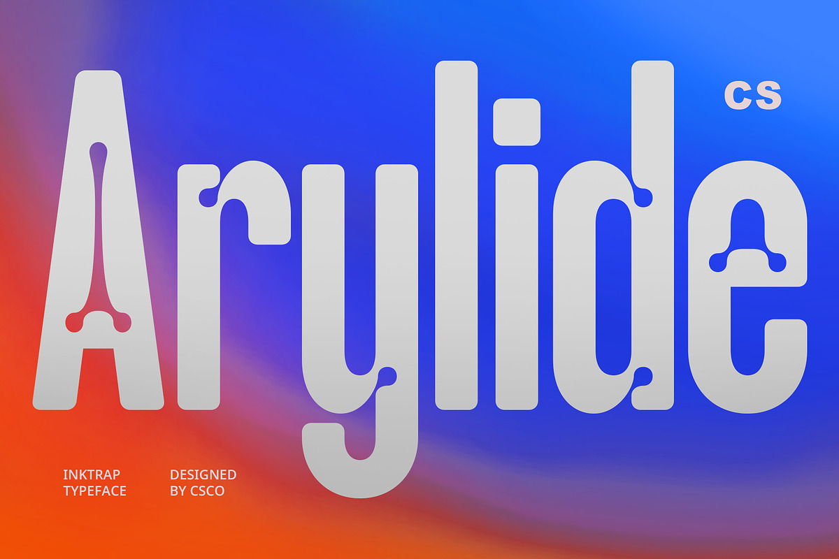 CS Arylide – Inktrap Font, a Sans Serif Font by Craft Supply Co. (Photo 1 of 7)