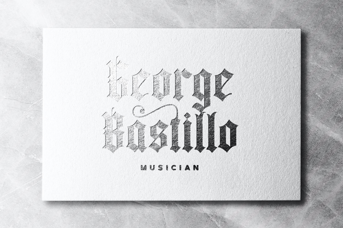 Yugitoy - Blackletter Font, a Blackletter Font by StringLabs (Photo 10 of 13)