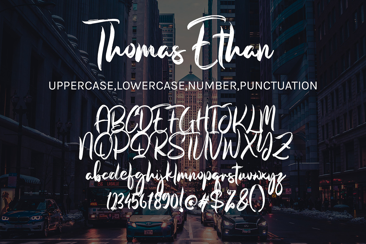 Thomas Ethan, a Handwritten Font by HaKi Studio (Photo 5 of 5)