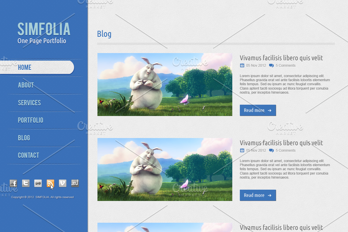 Simfolia PSD Template, a Websites & App Template by grati (Photo 3 of 4)