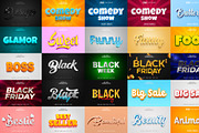 25 Stylis 3D text effect Bundle, a Layer Style Add-On by Md Jahidul99 (Thumbnail 1 of 27)