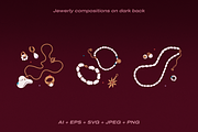 Fancy pearls + golden jewelry, an Object Graphic by My.Ordinarty (Thumbnail 6 of 6)