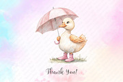 Watercolor Silly Goose Clipart, an Illustration by Watercolor design (Thumbnail 10 of 12)