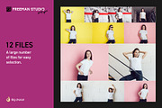 Teenager T-Shirt Mock-Up Set, a Shirt Mockup by Freeman Studio (Thumbnail 2 of 14)
