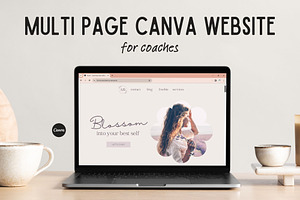 Canva Website Template for Coaches