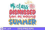 Class Dismissed SVG Teacher Summer, a Seasonal Illustration by mh_arif (Thumbnail 1 of 4)