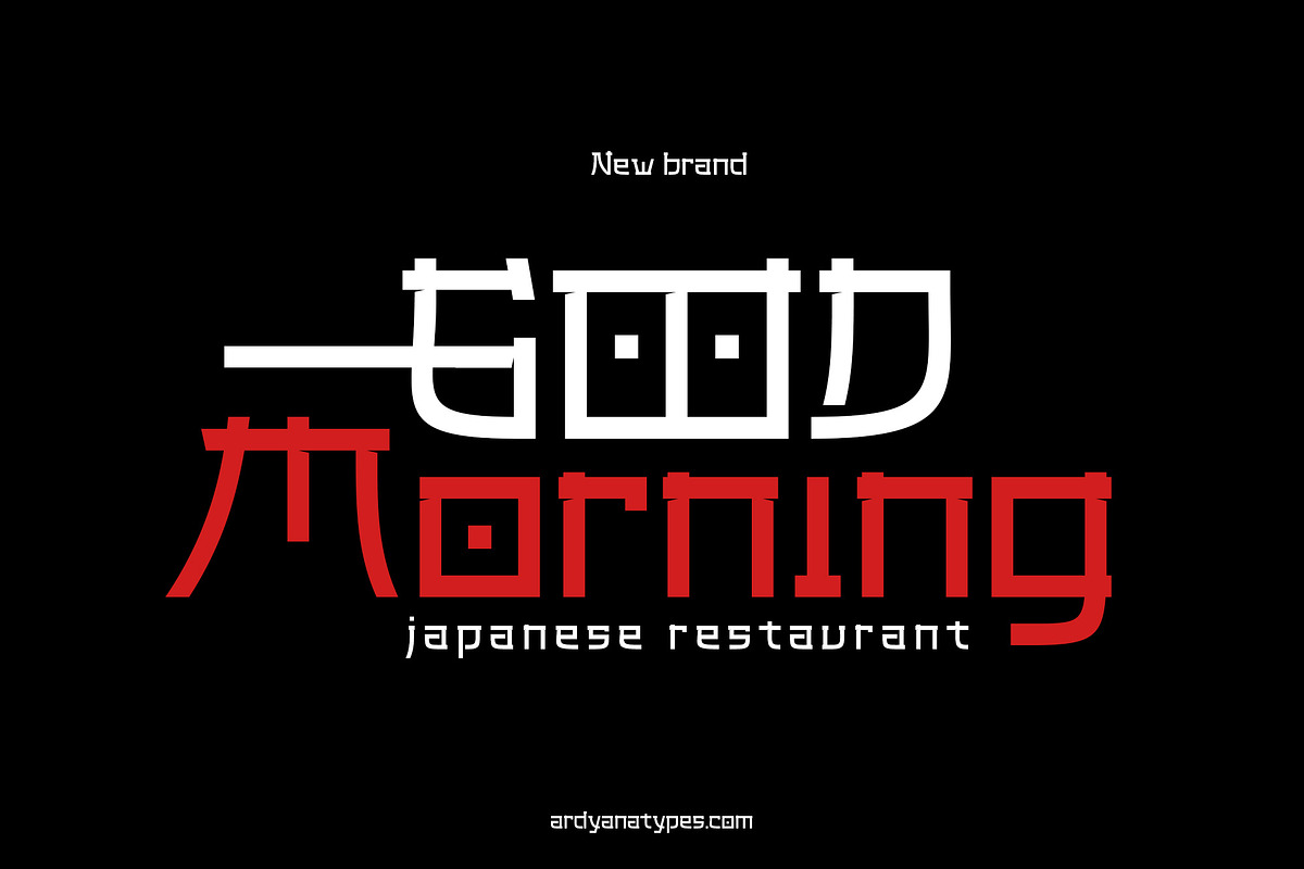 Hirosaki - Japanese Typeface, a Sans Serif Font by Ardyanatypes (Photo 7 of 9)