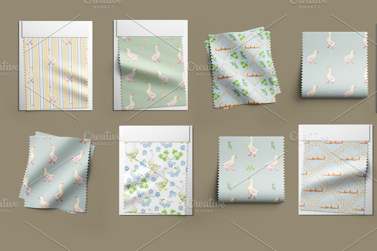 Spring Watercolor Patterns Set, a Pattern Graphic by Olexandra Mur (Photo 8 of 8)