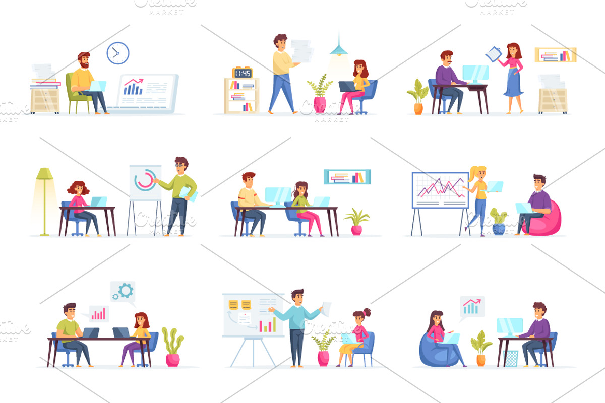 Flat Concepts Illustrations, a Finance Illustration by alexdndz (Photo 17 of 21)