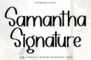 Samantha Signature, a Script Font by FreshTypeINK (Thumbnail 1 of 8)