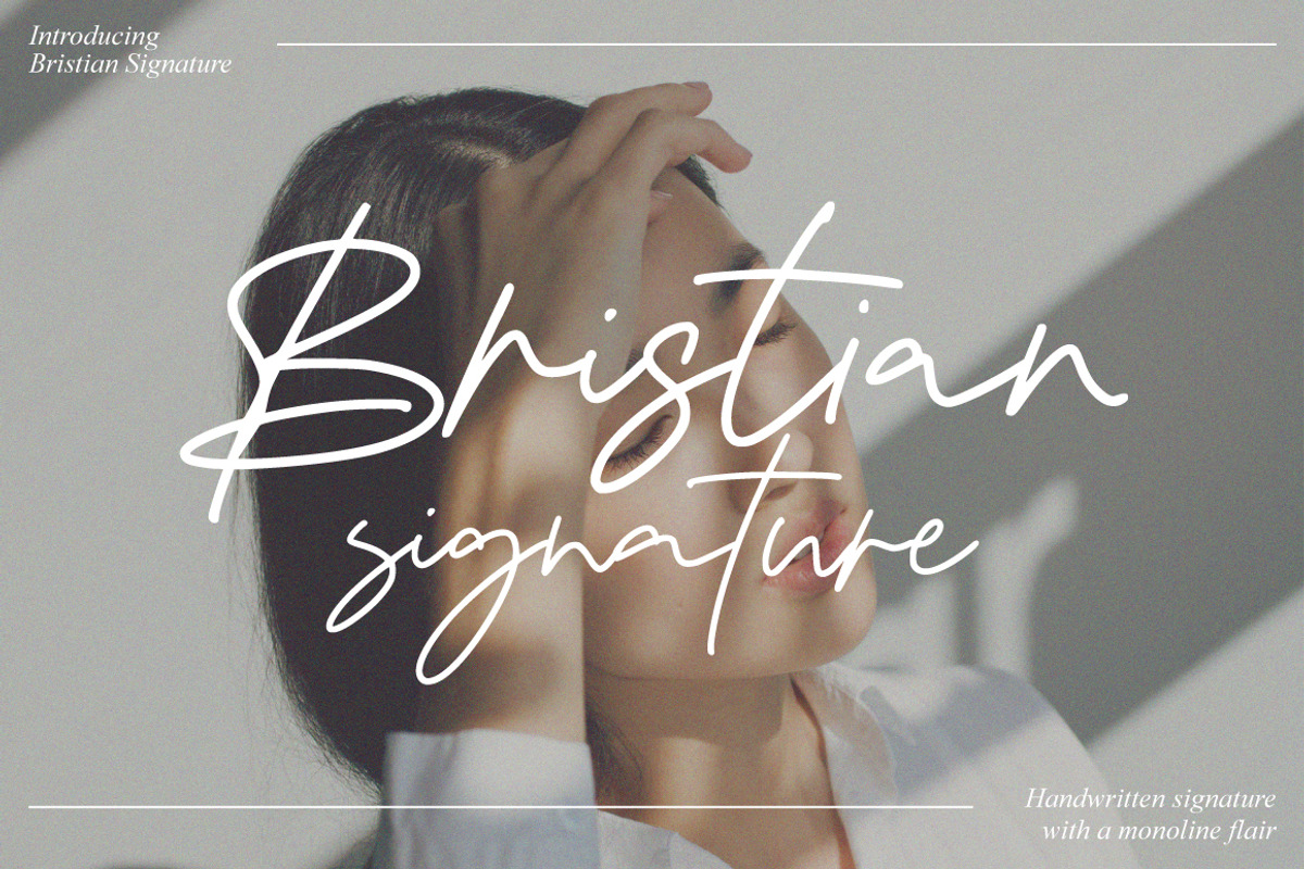Bristian - Handwritten Signature, a Handwritten Font by tebaltipislab (Photo 1 of 9)