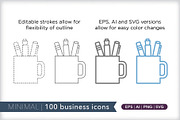 Minimal 100 business icons, an Outline Icon by Picture Window (Thumbnail 9 of 10)