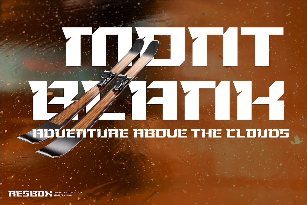 RESBOX – Bold Sport Font, a Sans Serif Font by Vroz Studio (Photo 5 of 7)
