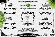 Decorative design elements and crows, an Object Graphic by Holovei (Thumbnail 1 of 6)