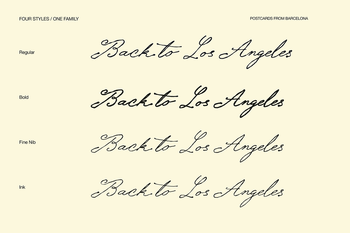 Postcards from Barcelona// Font Set, a Handwritten Font by PeachCreme (Photo 13 of 15)