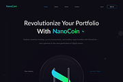 Crypto Design Page, a Landing Page Template by justmansoor (Thumbnail 2 of 4)