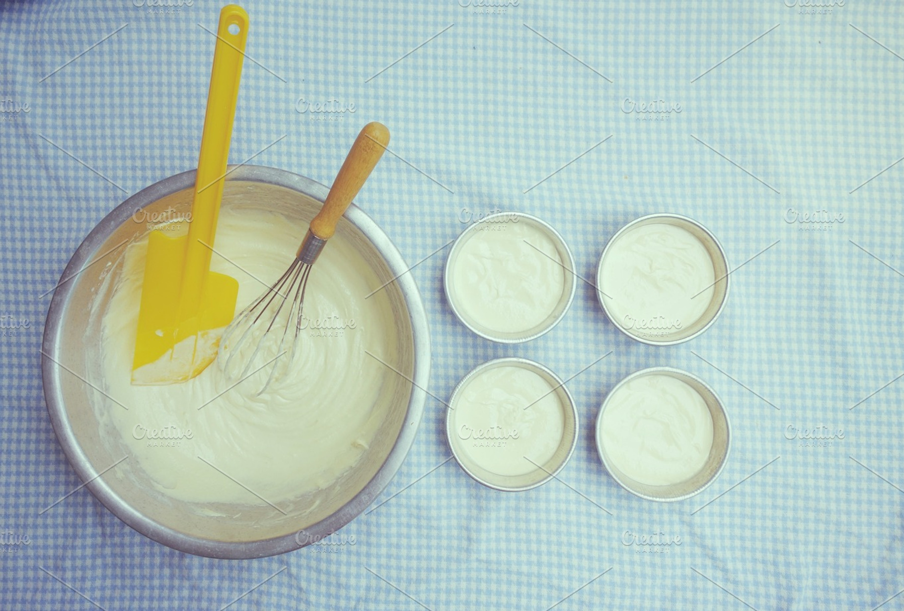 Homemade butter cake stock photo containing pastel and food