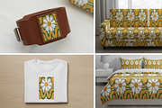 Retro Daisy Flower Pattern, a Person Illustration by Designer_Momina (Thumbnail 3 of 4)
