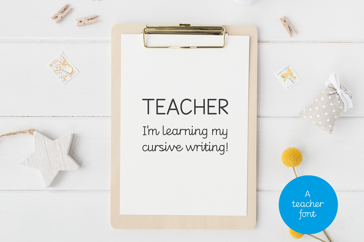 KID CURSIVE | school & teacher font, a Script Font by Little Type Factory (Photo 10 of 13)