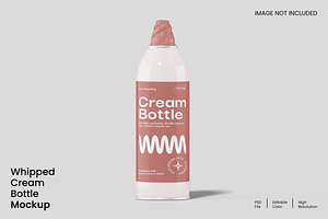 Whipped Cream Bottle Mockup, a Packaging Mockup by Unerispace