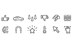 Pixel Art Icon Set, an Object Illustration by Gentle Studio