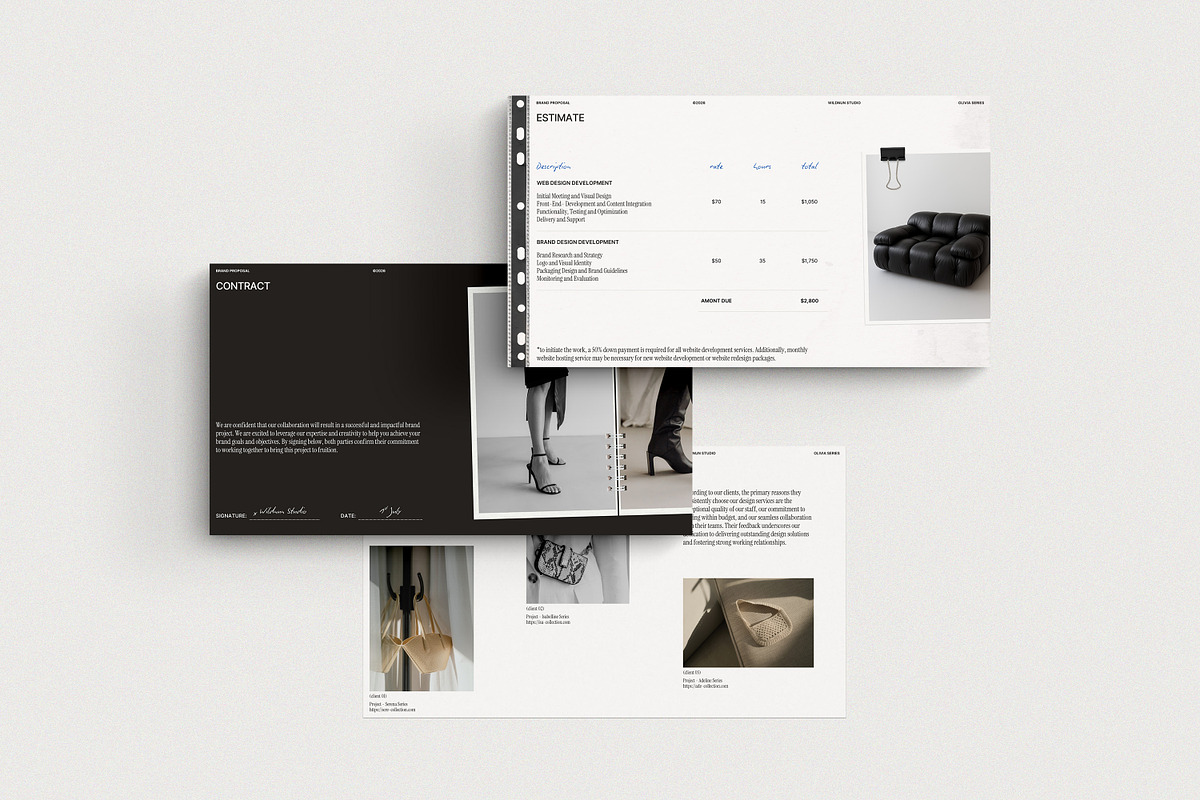 OLI / Brand Proposal, a Presentation Template by Wildnun Studio (Photo 8 of 15)